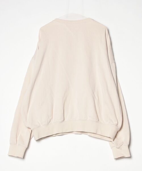 「TOMMY JEANS」 スウェットカットソー LARGE ベージュ メンズの画像