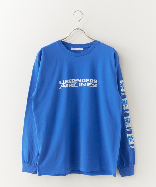 Liberaiders（リベレイダース） tシャツ AIRLINE L/S TEE 袖プリント
