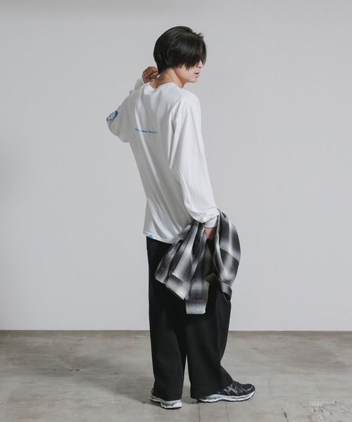 Liberaiders（リベレイダース） tシャツ AIRLINE L/S TEE 袖プリント