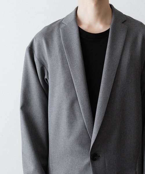 ジャケット テーラードジャケット ONE BUTTON DEEP V-ZONE JACKET メンズの画像