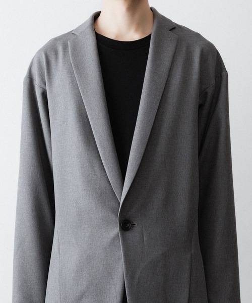 ジャケット テーラードジャケット ONE BUTTON DEEP V-ZONE JACKET メンズの画像