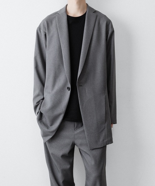ジャケット テーラードジャケット ONE BUTTON DEEP V-ZONE JACKET メンズの画像