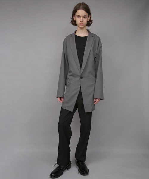 ジャケット テーラードジャケット ONE BUTTON DEEP V-ZONE JACKET メンズの画像