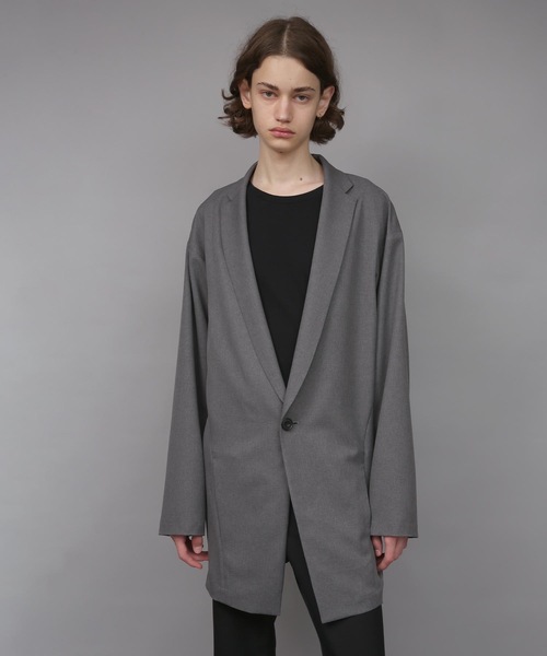ジャケット テーラードジャケット ONE BUTTON DEEP V-ZONE JACKET メンズの画像