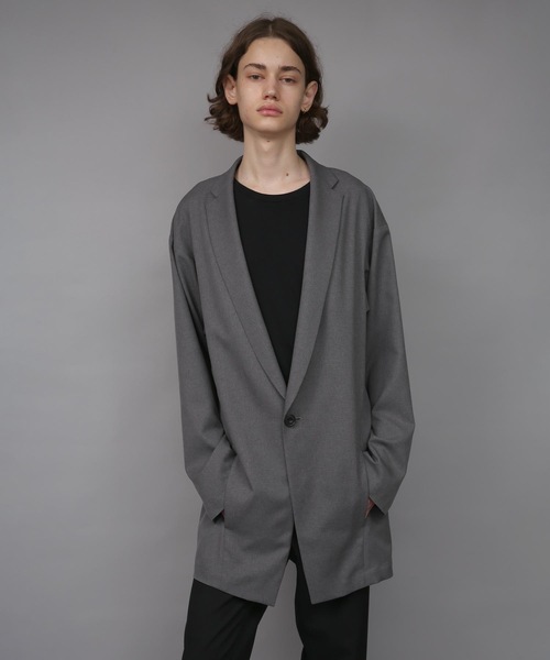 ジャケット テーラードジャケット ONE BUTTON DEEP V-ZONE JACKET メンズの画像
