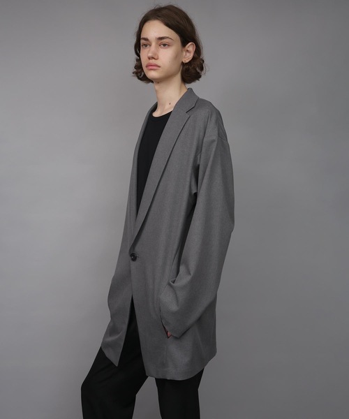 ジャケット テーラードジャケット ONE BUTTON DEEP V-ZONE JACKET メンズの画像
