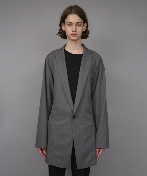 ジャケット テーラードジャケット ONE BUTTON DEEP V-ZONE JACKET メンズの画像