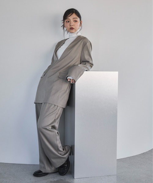 「feepur」 スラックス MEDIUM ブラウン レディース_画像7