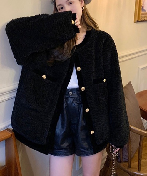 「THISIS」 カーディガン LARGE ブラック レディース_画像8