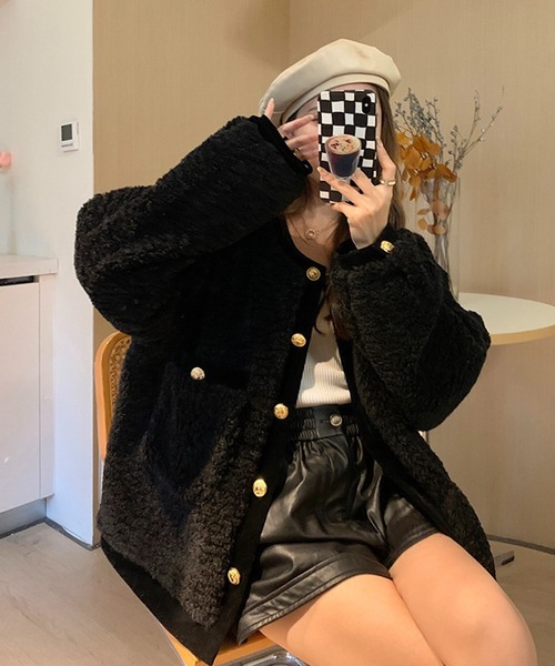 「THISIS」 カーディガン LARGE ブラック レディース_画像9