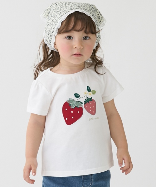 petit main tシャツ アップリケアソートTシャツ キッズ 子供服 女の子
