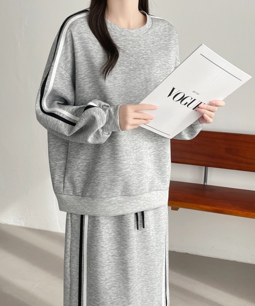 「ABITOKYO」 セットアップ X-LARGE グレー レディース_画像2