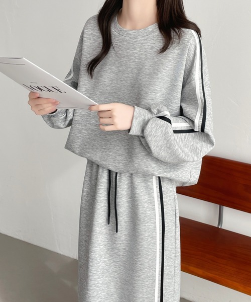 「ABITOKYO」 セットアップ X-LARGE グレー レディース_画像3