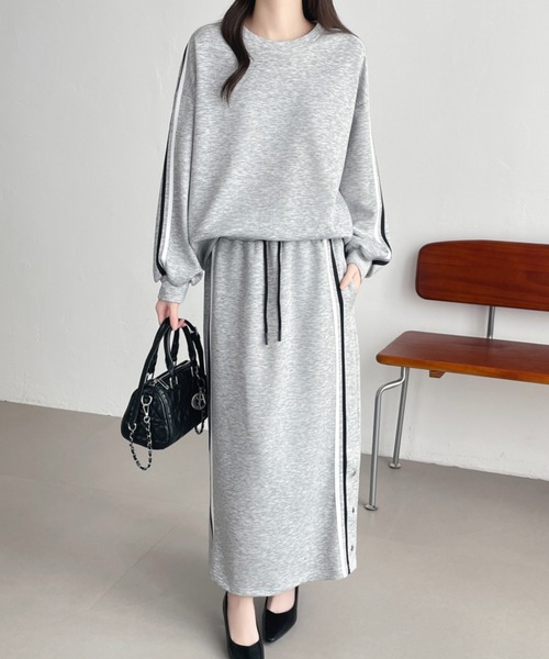 「ABITOKYO」 セットアップ X-LARGE グレー レディース_画像4