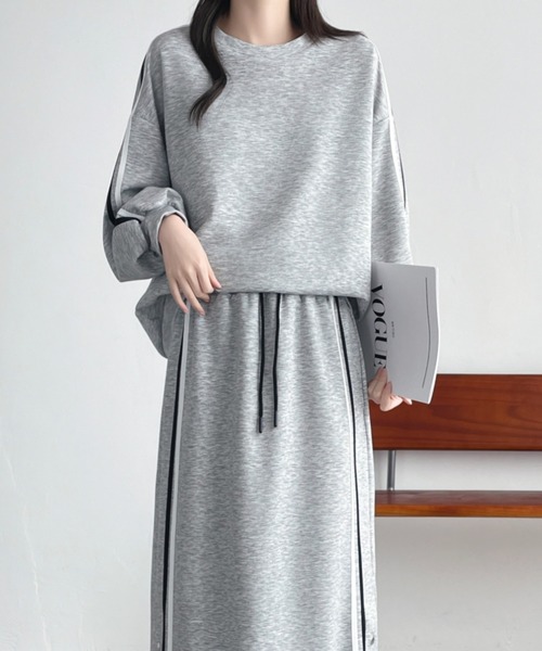 「ABITOKYO」 セットアップ X-LARGE グレー レディース_画像5