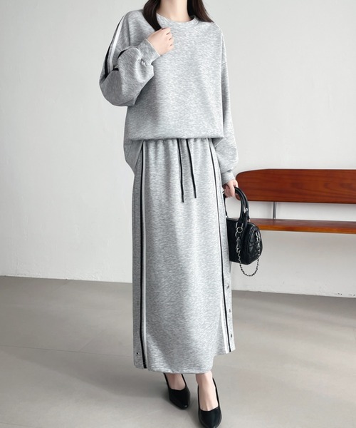 「ABITOKYO」 セットアップ X-LARGE グレー レディース_画像6