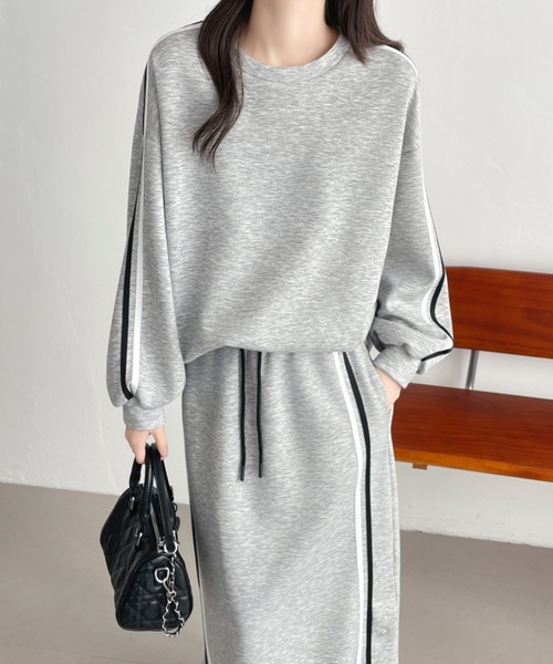 「ABITOKYO」 セットアップ X-LARGE グレー レディース_画像7