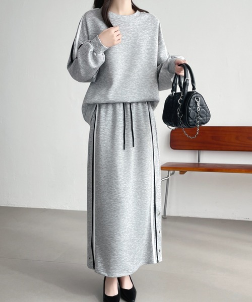 「ABITOKYO」 セットアップ X-LARGE グレー レディース_画像8