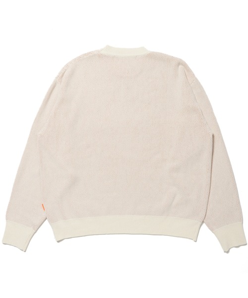 「STUDIO SEVEN」 長袖ニット MEDIUM オフホワイト メンズ_画像3