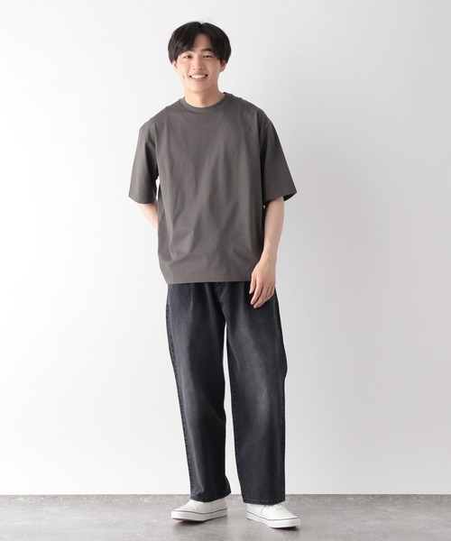 GLOBAL WORK（グローバルワーク） tシャツ 汗シミ軽減クリーンT/638502