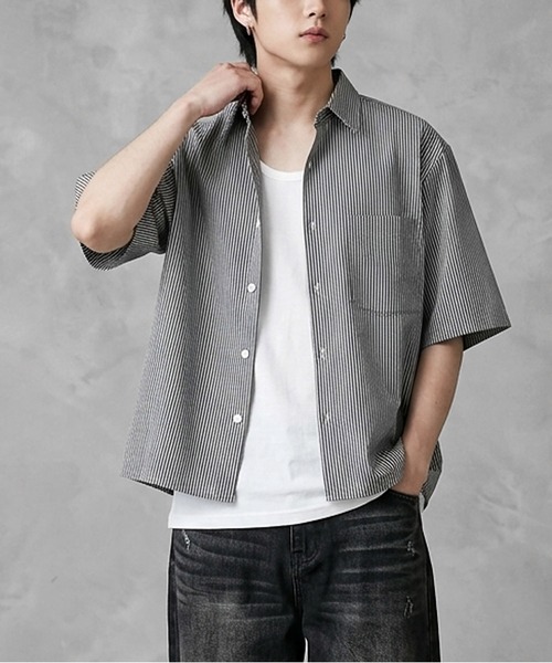 JOHNNY WOLF（ジョニーウルフ） シャツ 半袖 ENVY クロップド ルーズ