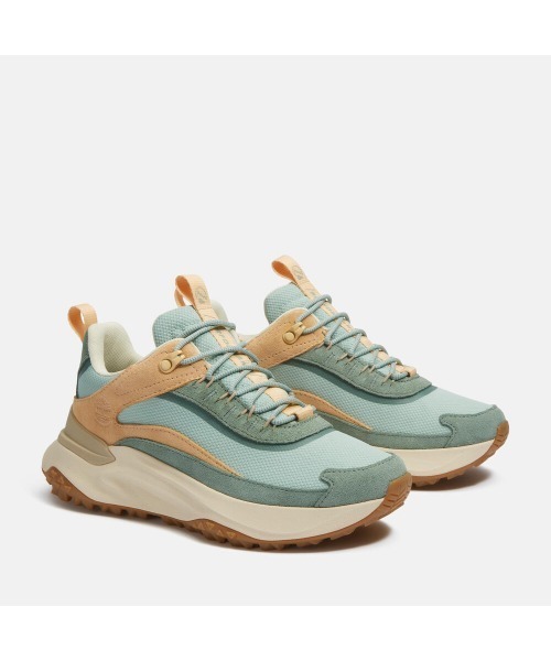 「Timberland」 ローカットスニーカー 24.5cm ライトグリーン レディース_画像3