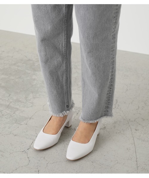 「BLACK BY MOUSSY」 デニムパンツ 24inch ライトグレー レディース_画像6