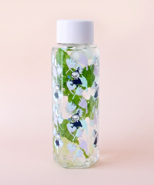 MOOMIN（ムーミン） 水筒 リトルミイ フラワー 六角ブローボトル 350ml