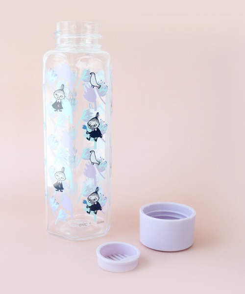 MOOMIN（ムーミン） 水筒 リトルミイ フラワー 六角ブローボトル 350ml