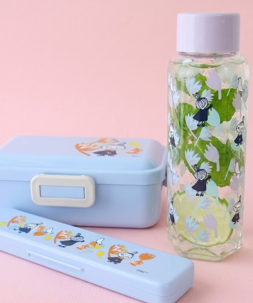 MOOMIN（ムーミン） 水筒 リトルミイ フラワー 六角ブローボトル 350ml