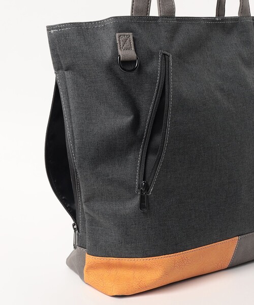 「BEAMS HEART」 トートバッグ ONE SIZE チャコールグレー メンズ_画像8