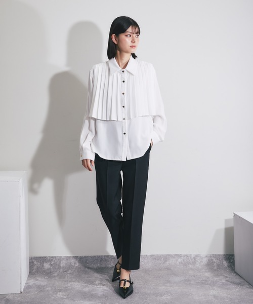 「SMILE ORCHID」 長袖ブラウス M ホワイト レディース_画像3