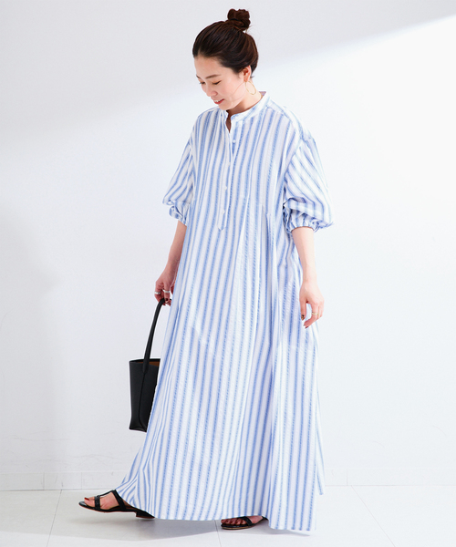 B.C STOCK（ベーセーストック） シャツワンピース ウォッシャブル