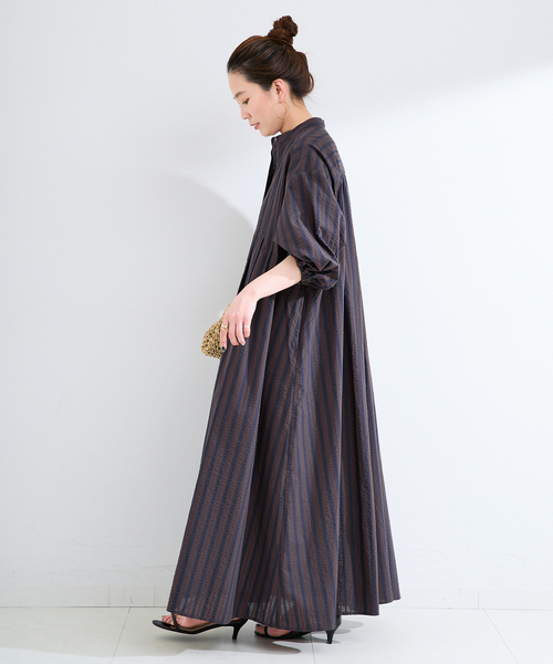 B.C STOCK（ベーセーストック） シャツワンピース ウォッシャブル
