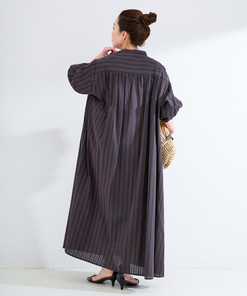 B.C STOCK（ベーセーストック） シャツワンピース ウォッシャブル