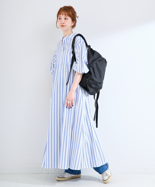 B.C STOCK（ベーセーストック） シャツワンピース ウォッシャブル
