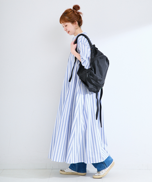 B.C STOCK（ベーセーストック） シャツワンピース ウォッシャブル