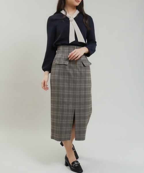 「ASTORIA ODIER」 7分袖ブラウス MEDIUM グレイッシュブルー レディース_画像6