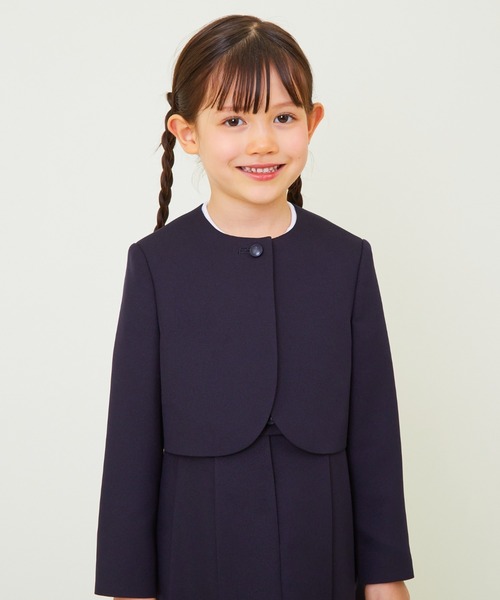 「CHOPIN」 「KIDS」ノーカラージャケット 100cm ネイビー キッズ_画像6