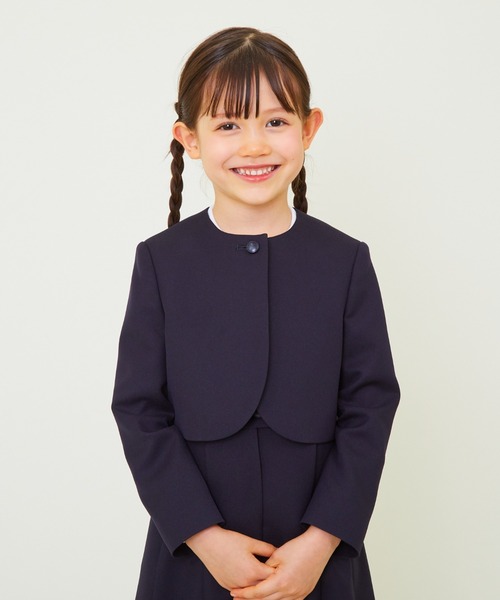 「CHOPIN」 「KIDS」ノーカラージャケット 100cm ネイビー キッズ_画像7