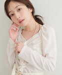 tシャツ ギャザーフリルベロアトップス レディースの詳細画像3