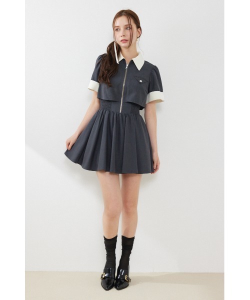 rienda（リエンダ） ワンピース 半袖 「再入荷」バストディティール