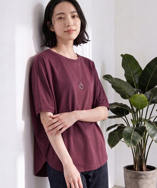 Dessin（デッサン） tシャツ 半袖 「汗シミ防止/UVカット」ドルマン
