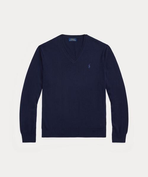 新品タグ付き Polo Ralph Lauren Vネック ウール セーター POLO RALPH LAUREN（ポロ・ラルフローレン） ラルフローレン セーター