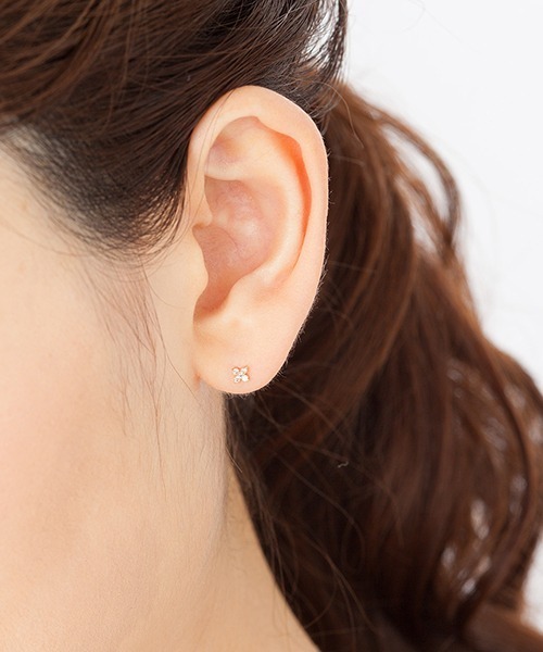 CANAL 4℃（カナルヨンドシー） ピアス K10ピンクゴールド ピアス 