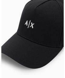 アルマーニエクスチェンジブラック ロゴ入り ベースボールキャップ ARMANI EXCHANGE キャップ 帽子 「A|X アルマーニ