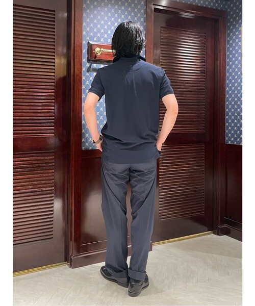 【未使用】Brooks Brothers スリムフィットポロシャツ M ネイビー BROOKS BROTHERS（ブルックスブラザーズ） ポロシャツ GF スーピマ