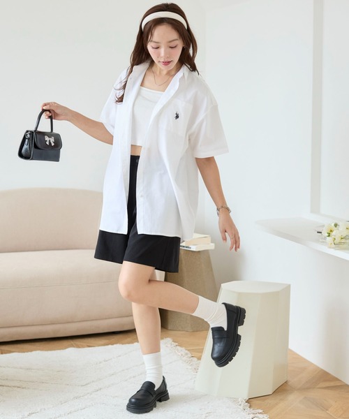 U.S. POLO ASSN.（ユーエスポロアッスン） ブラウス シャツ ∴WEGO