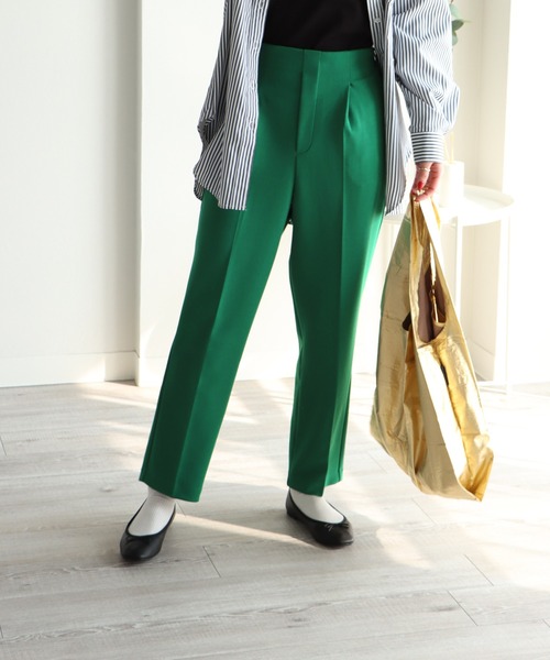 国内外の人気 パンツ スラックス ジョーゼットハイウエストパンツ Recomenda Co