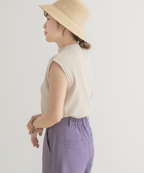 ニット リブハイネックノースリーブニット :63695049:ZOZOTOWN Yahoo ...